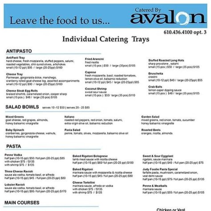 BAR AVALON, West Chester Menu, Prices & Restaurant Reviews Tripadvisor