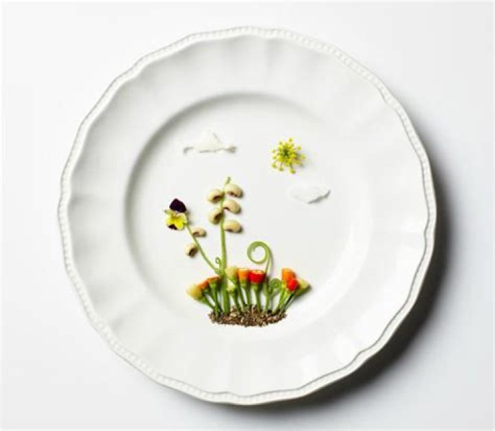 Beautiful Seasonal Landscape on Plate by Andrea Bricco Design Swan