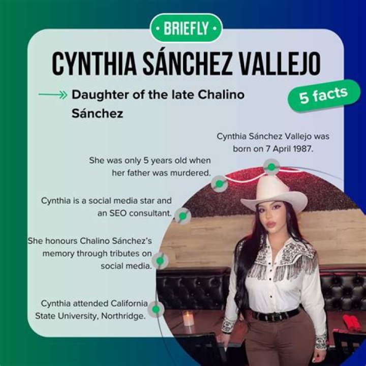 Cynthia Sanchez Vallejo Facts About Chalino S&aacute;nchez's daughter Dicy