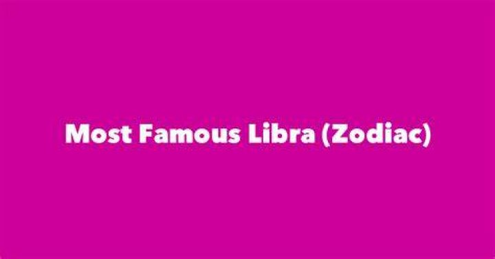 Famous Libras Top 10 Libra Celebrities New Idea Magazine
