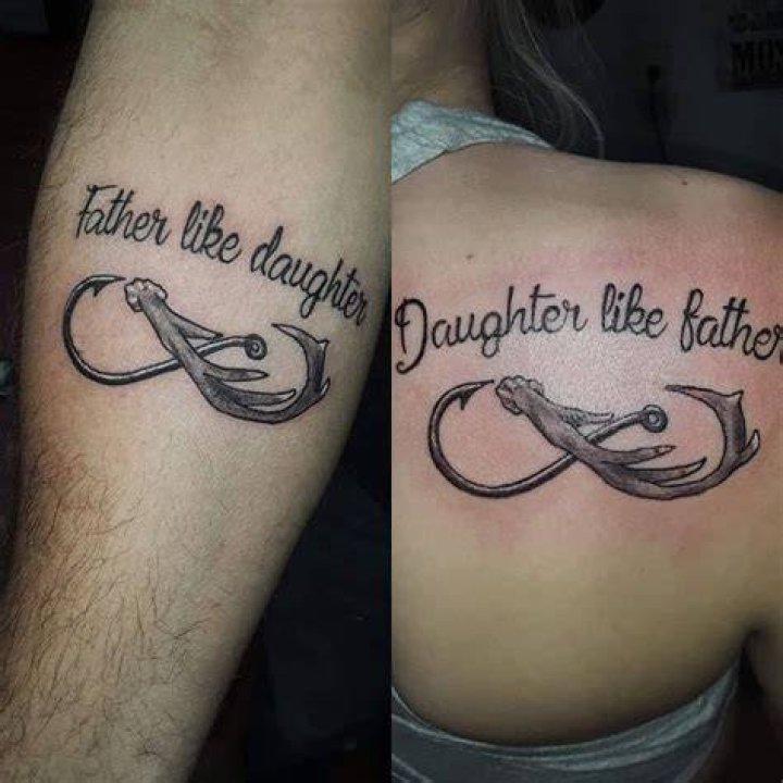 Father & Daughter Tattoos for daughters, Father daughter tattoos
