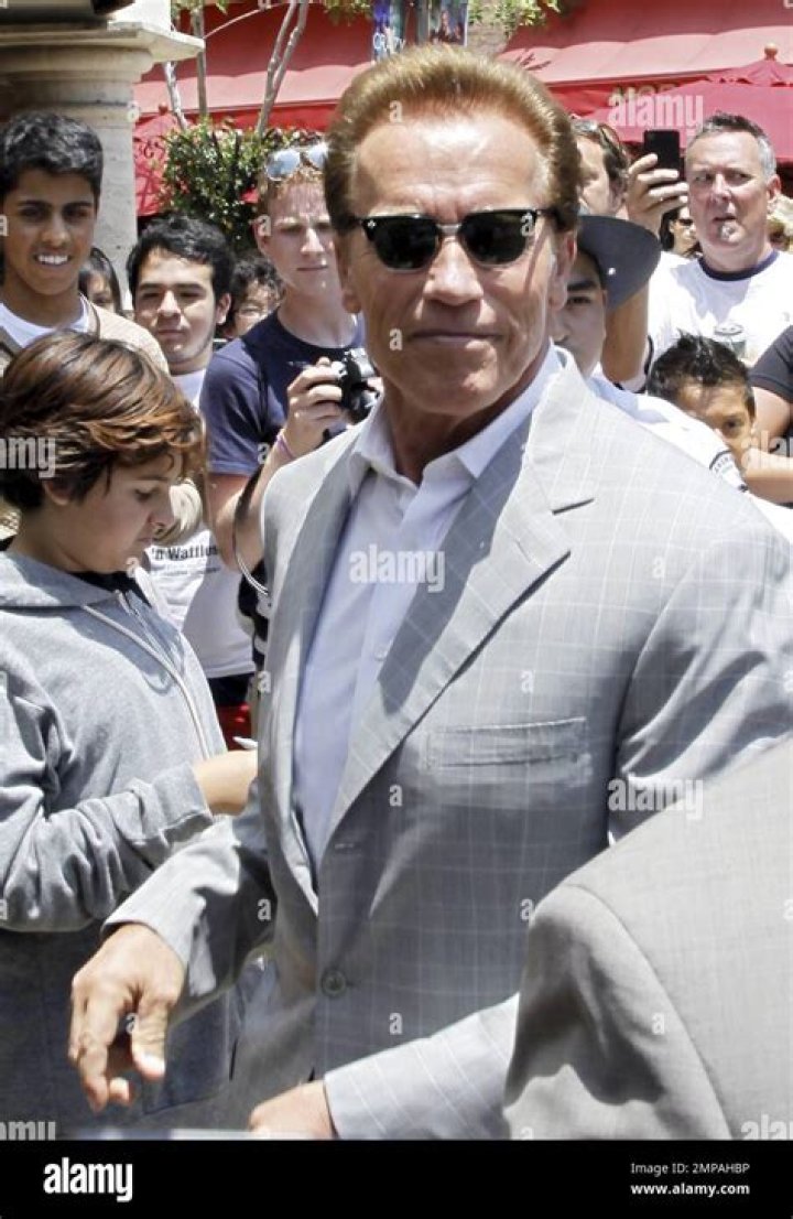 Governor Arnold Schwarzenegger with Estranged wife Maria Shiver