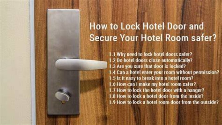 How To Secure Your Hotel Room Door With A Hanger Hotel Chantelle