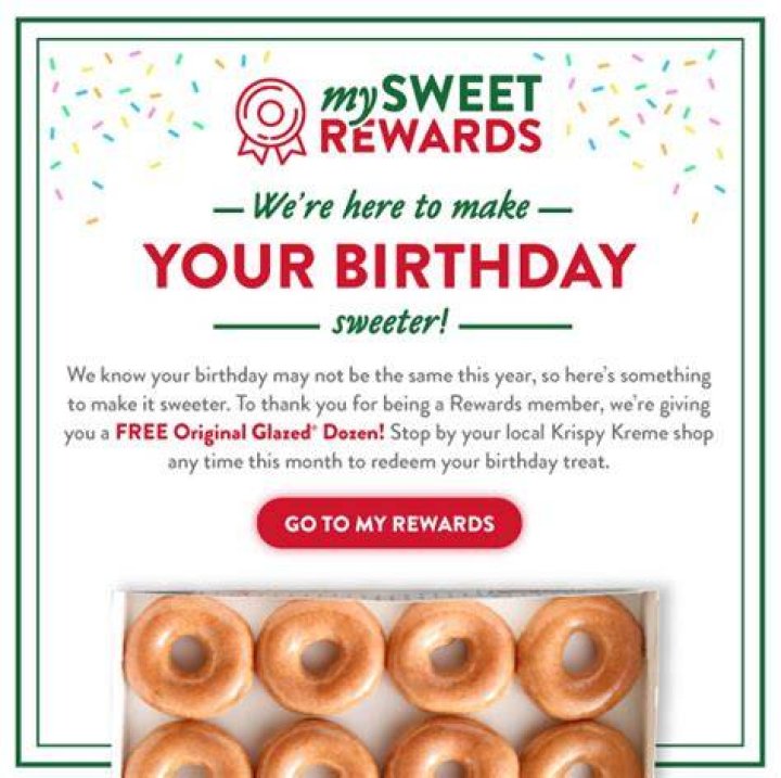 Krispy Kreme Birthday Freebie &bull; Hey, It's Free!