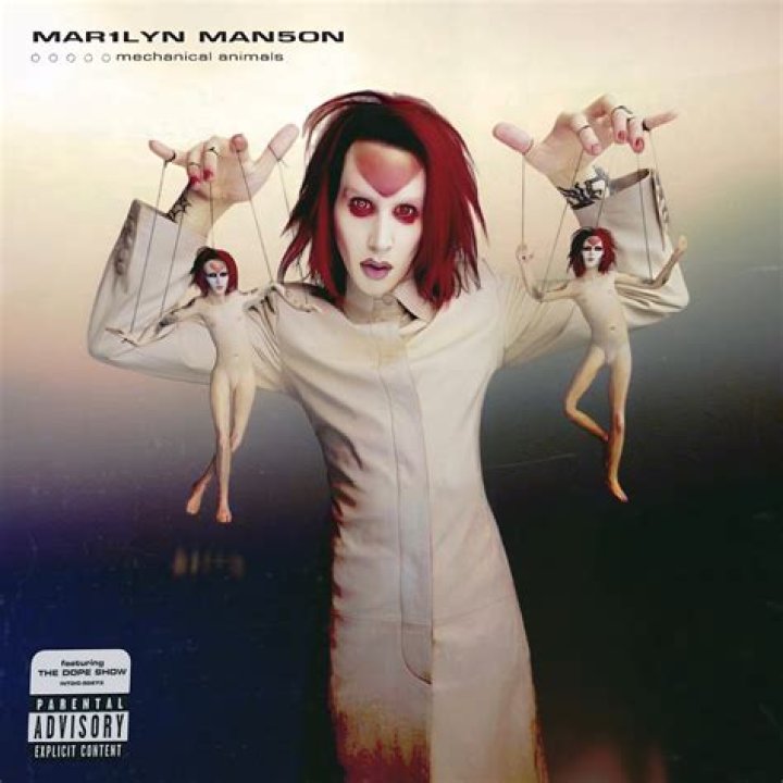 Marilyn Manson Mechanical Animals Album Cover 1600x900 Wallpaper