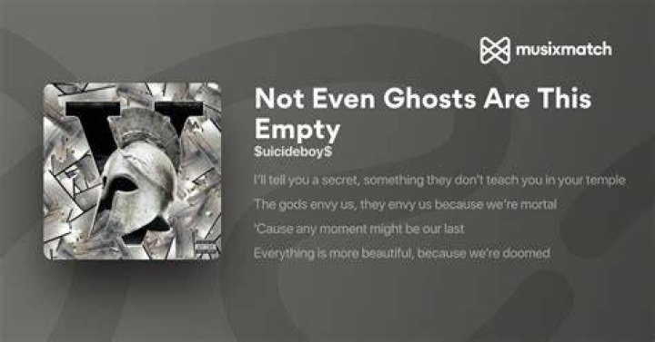 Not Even Ghosts Are This Empty by $Uicideboy$ from USA ·