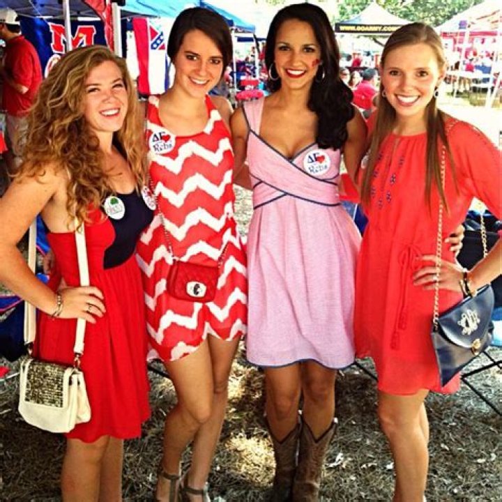 Ole Miss coeds in the grove One Southern Man