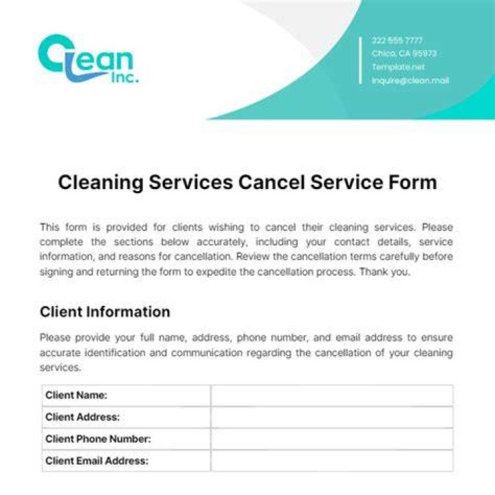 Online form to cancel your subscription