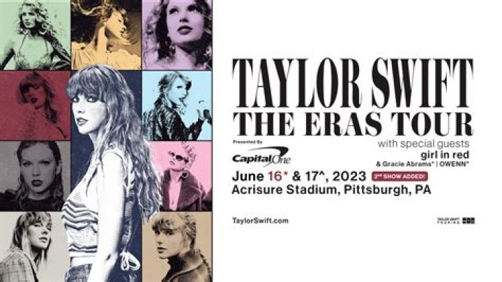 Taylor Swift Eras Tour Pittsburgh Map